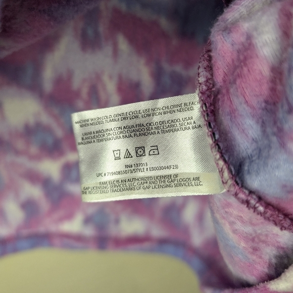 Eddie Bauer Multi-Color Pink/Blue/White Pull Over Sweater with 1/4 Zip S… - Picture 5 of 8